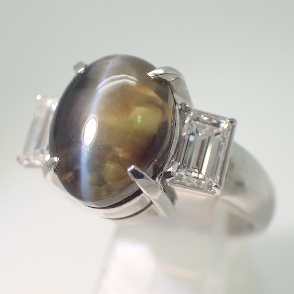 Chrysoberyl Cats eye Ring 3.54ct